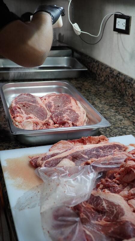 Carne fresca lista para prepararse